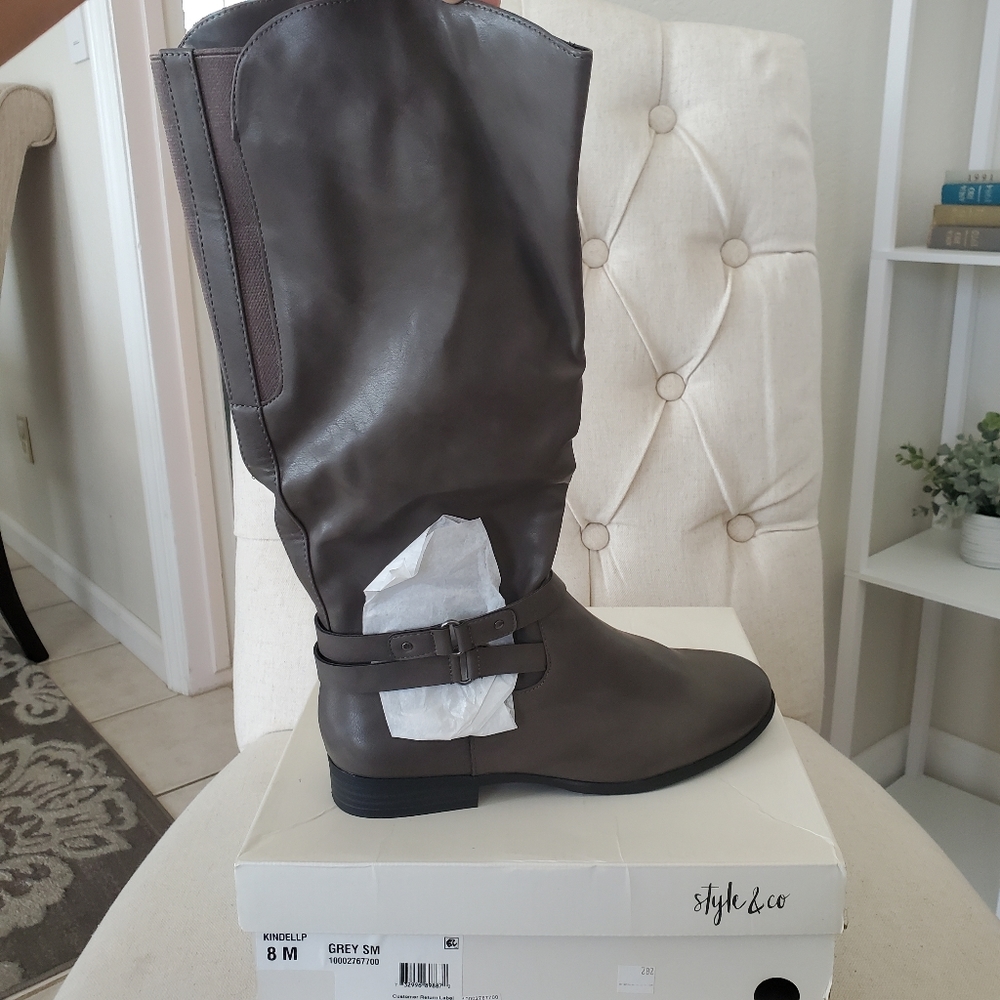 Style & Co Macys, size 8, grey